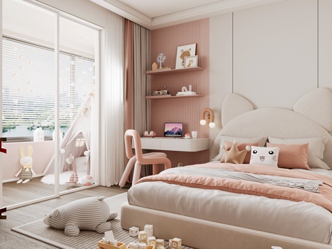 Modern kids Bedroom Boys Room Girls Room kids Bed Children's Wardrobe Children's Desk