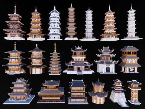 Chinese Ancient Pagoda Pagoda Tower Buddha Pagoda Stone Pagoda Ancient Building Sherita Tibetan Golden Pavilion Temple