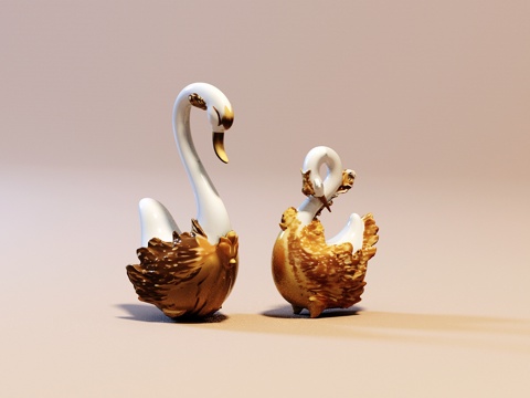 Swan ornaments