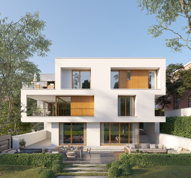 Modern Villa Architectural Appearance Modern Three-storey Villa Architectural Appearance