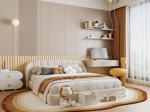 Modern kids Bedroom Boys Room Girls Room kids Bed Children's Wardrobe Children's Desk