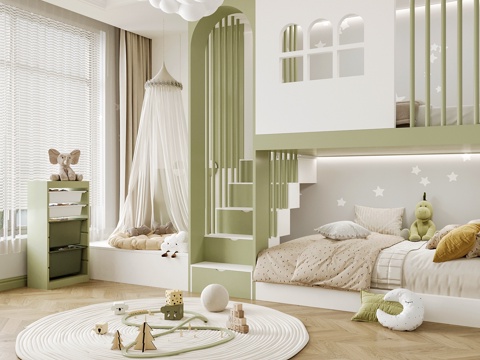 Modern kids Bedroom Boys Room Girls Room kids Bed Children's Wardrobe Children's Desk