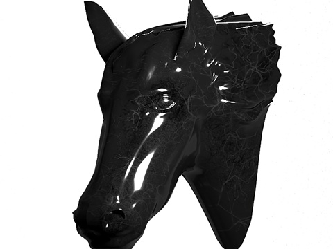 Horse head sculpture ornaments