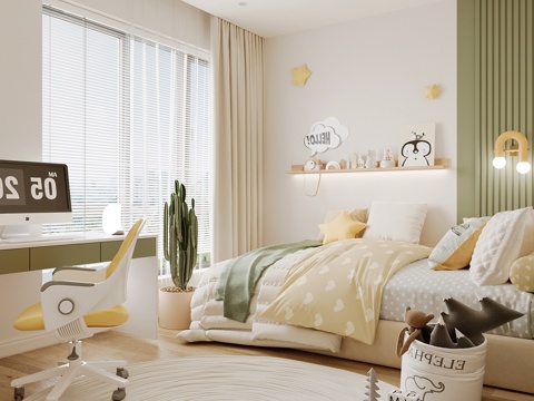 Modern kids Bedroom Boys Room Girls Room kids Bed Children's Wardrobe Children's Desk