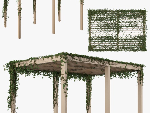 Neo-Chinese Style pergola flower stand