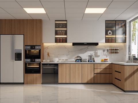 Modern Log Style Kitchen Modern Minimalist Log Kitchen