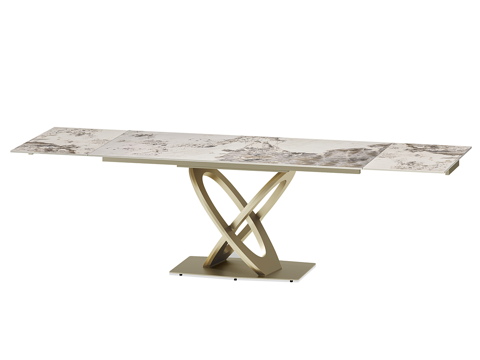 Modern Italian Affordable Luxury Style Rock Plate Folding Dining Table