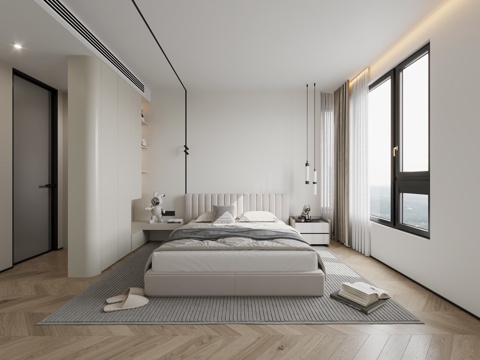 Modern Minimalist Bedroom Master Room Simple Bedroom Master Bedroom Parents Room Elderly Room