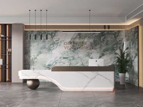 Modern Company Front Desk