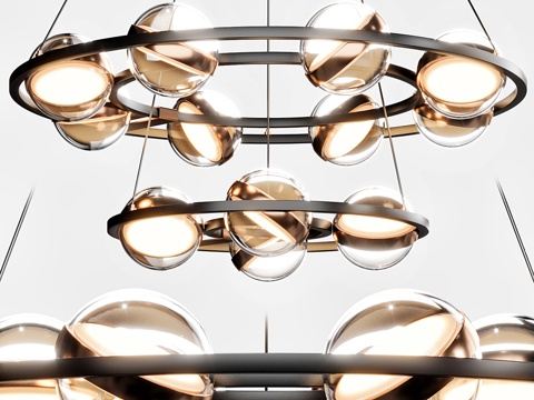 Modern Affordable Luxury Style Ring Chandelier