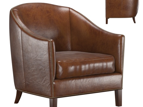 American Style Retro Leather Casual Sofa