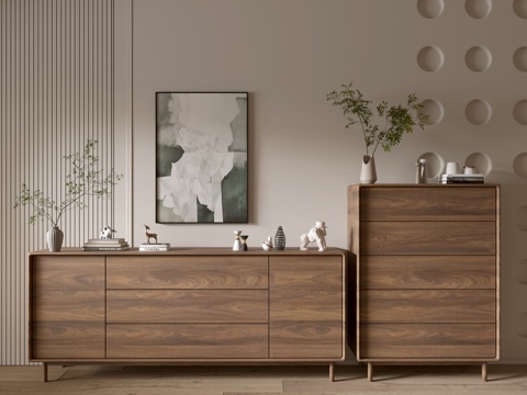 Modern Wood Grain Cabinet Minimized Style Cabinet Whole Cabinet Sideboard Balcony Cabinet Storage Cabinet