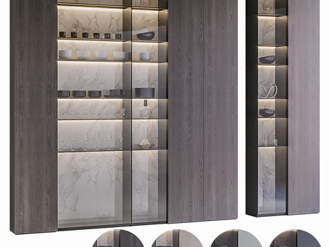 Modern Italian Affordable Luxury Style Wine Cabinet