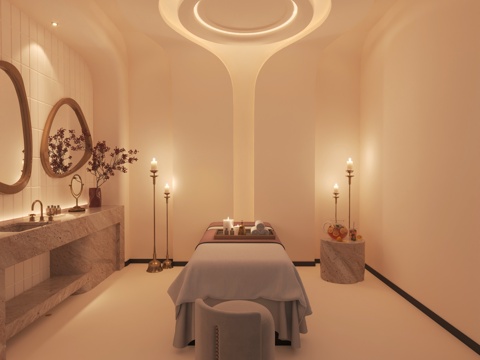 Modern beauty salon_beauty salon_shop_massage room_room_bath room_foot massage shop