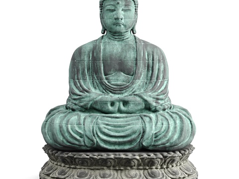 Neo-Chinese Style Mantuo Buddha Statue Sculpture