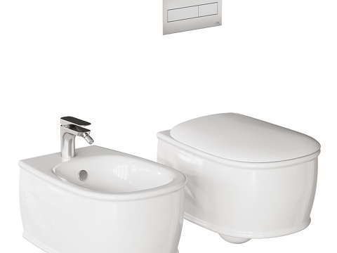 Modern wall-mounted toilet