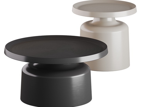 Modern Italian Round Tea Table Combo