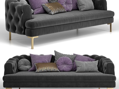 French Affordable Luxury Style Special-shaped Sofa