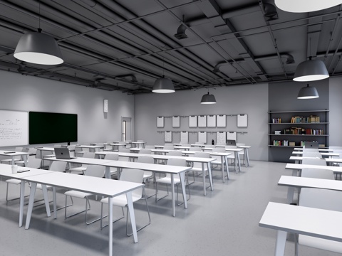 Modern Multimedia Classroom Academic Lecture Hall School Classroom