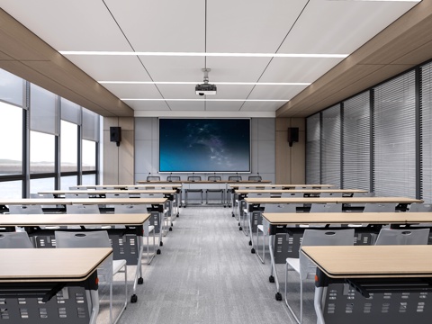 Modern Multimedia Classroom Academic Lecture Hall School Classroom