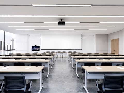 Modern Multimedia Classroom Academic Lecture Hall School Classroom