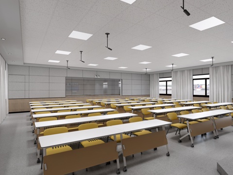 Modern Multimedia Classroom Academic Lecture Hall School Classroom