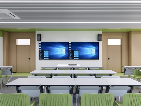 Modern Multimedia Classroom Academic Lecture Hall School Classroom