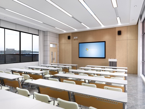 Modern Multimedia Classroom Academic Lecture Hall School Classroom