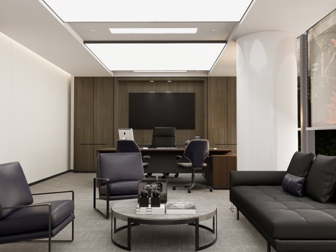 Modern Style Office General Manager Office Reception Room