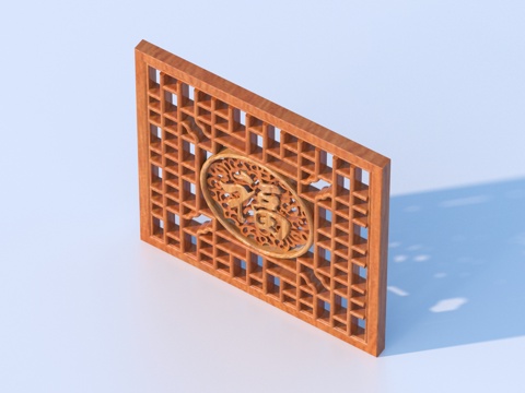 Cut-out window, lattice window, cut-out window, relief wood carving