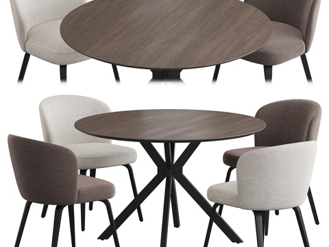 Modern Italian Dining Table and Chair