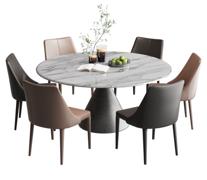 Modern Dining Table and Chair Combination