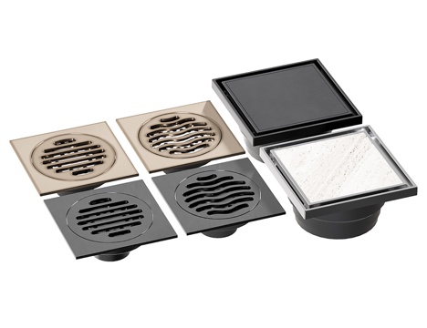 square floor drain