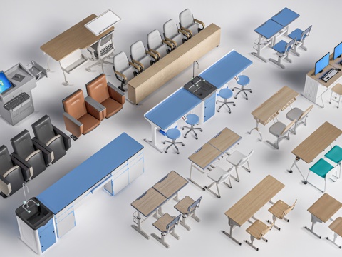 Modern classroom desks and chairs laboratory desks and chairs laboratory bench platform desks and chairs lecture hall desks and chairs