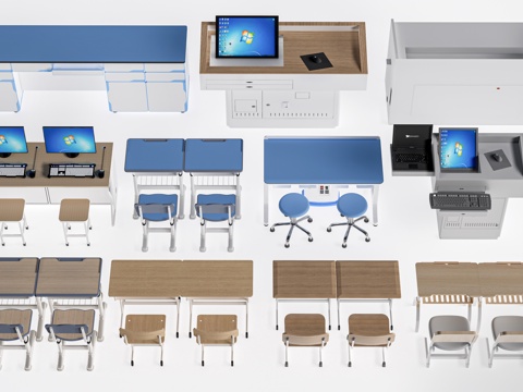 Modern classroom desks and chairs laboratory desks and chairs laboratory bench platform desks and chairs