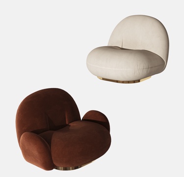 Modern Cream Style Single Sofa Beanbag Casual Sofa Combination