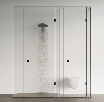 Rain partition shower