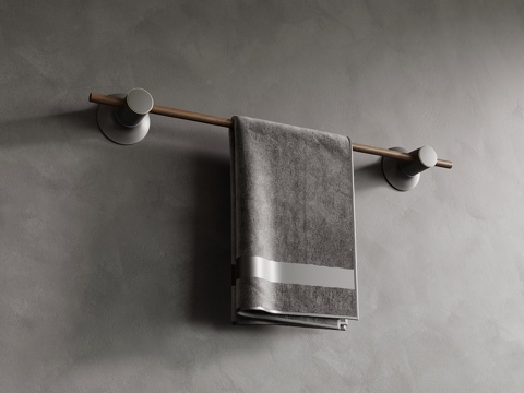 Modern towel rack