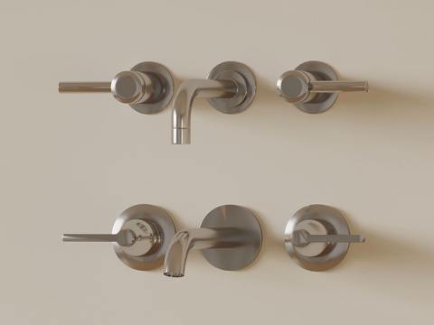 Modern wall drain faucet