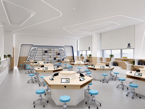 Modern Experimental Classroom Science and Technology Classroom Physics Laboratory