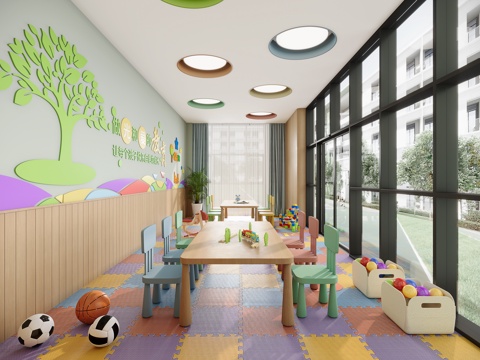 Modern Early Education Center Classroom