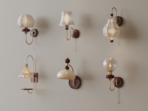 French Cream Wall Lamp