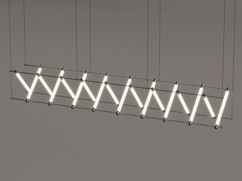 Modern Long Chandelier Mazar Lamp