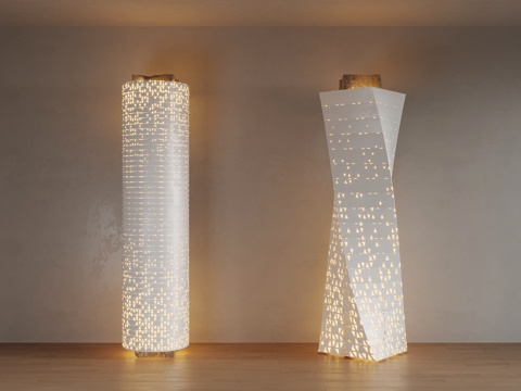 Modern pillar decorative column luminous column