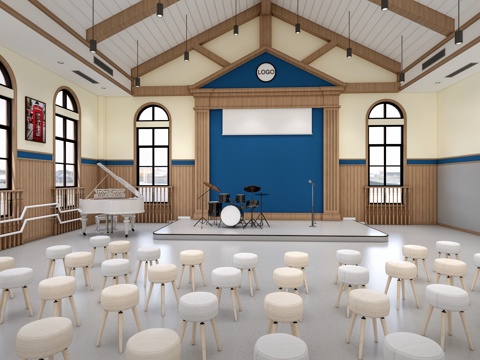 Modern Kindergarten Music Classroom Musical Instrument Music Training Room