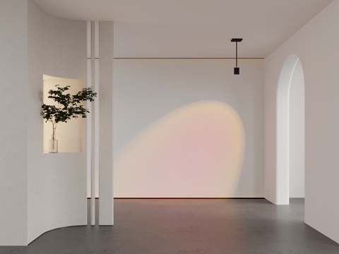 Modern Entrance Sunset Light