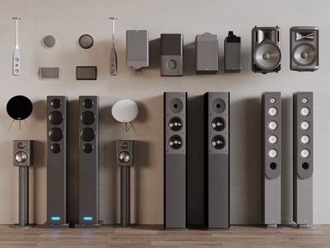 Modern hoisting audio wall-mounted speaker