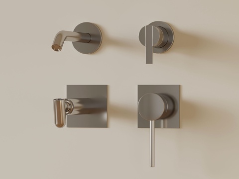 Modern wall drain faucet