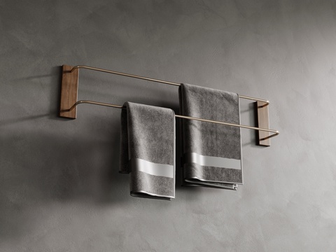 Modern towel rack