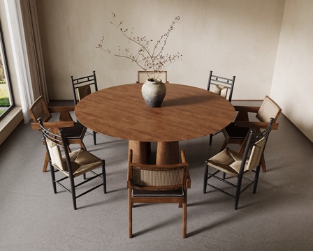 Dining table, ancient style, dining table and chair, dining stool